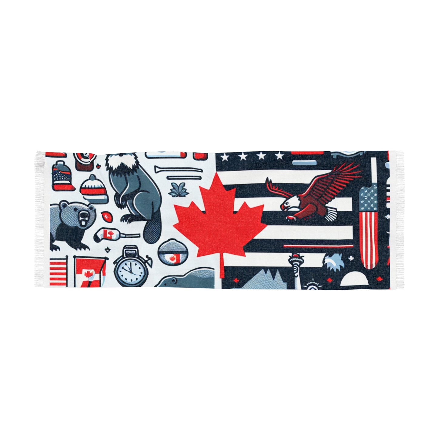 Cozy Canadian Light Scarf – Stylish Canada-Inspired Design